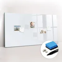 Tulup Magnettafel, Weiß, Glas, 120x0.4x60 cm, Dekoration, Magnettafeln &