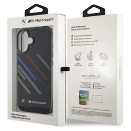 BMW iPhone 16 Plus Hardcase schwarz