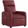 vidaXL Massagesessel Elektrisch Kunstleder 89,5 x 95,5 x 0 cm Weinrot mit Rollen