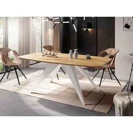 WFL GROUP Fatina 180 x 76 x 90 cm ausziehbar Eiche braun
