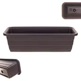 Kadax Blumenkasten 50 x 11,5 x 14,5 cm Braun