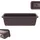 Kadax Blumenkasten 50 x 11,5 x 14,5 cm Braun