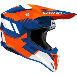 Airoh Wraaap Vision Orange/Blue/White L