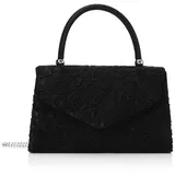 Swankyswans Jena Clutch Leather Black