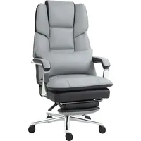 Homcom Bürostuhl, Ergonomischer Schreibtischstuhl mit Wippfunktion, Fußstütze, Computerstuhl mit