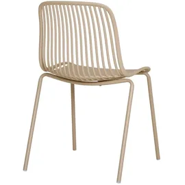 VCM Branson Gartenstuhl 47 x 47 x 82 cm sandfarben 4 St.