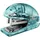 Rapid Miniheftgerät Colour'Ice F4 10 Blatt Blister transparent blau