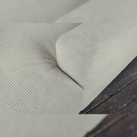 KAWOLA Big Sofa Madeline Cord hellgrau