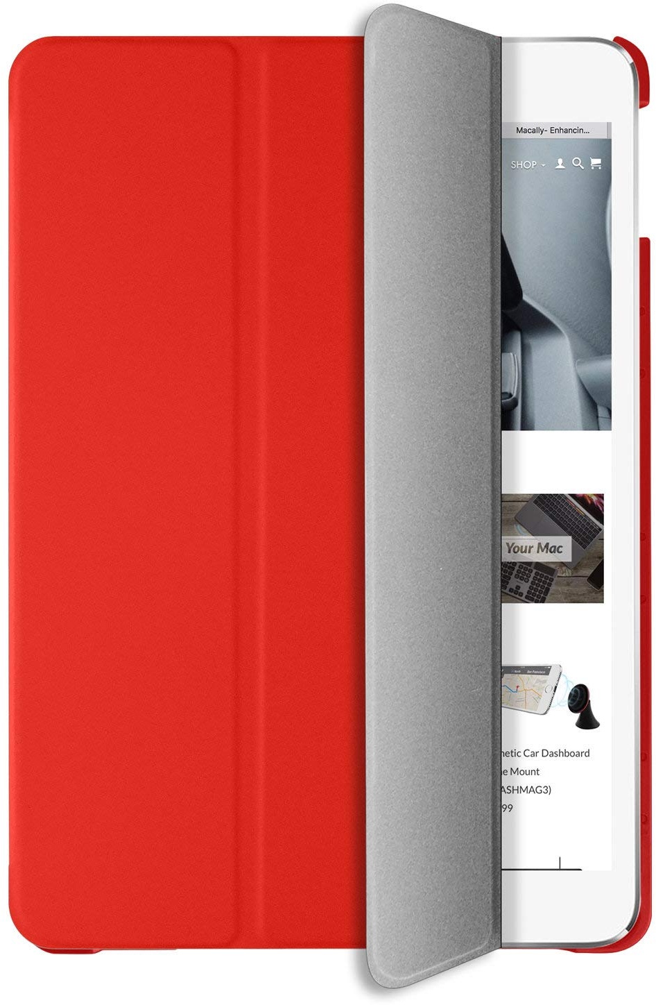 Macally BSTANDM5, Hülle für iPad Mini (2019), Rot