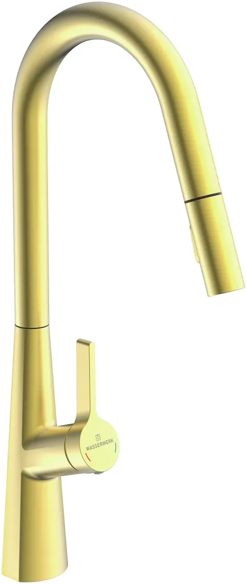 Naber 5021326 Bendea, Spültischarmatur brushed-gold, Hochdruck Bendea, Spülti...
