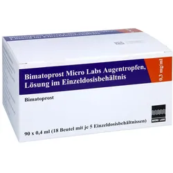 BIMATOPROST Micro Labs 0,3 mg/ml ATR Lsg.Einzeldos 90X0,4 ml