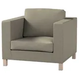 Dekoria Sofahusse Karlanda Sessel kurz, Living II beige|grau