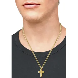 s.Oliver Herren Kette mit Anhänger Edelstahl gold 50