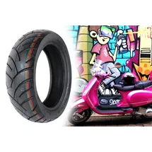 BISOMO Roller Reifen 130/70 x 12 Zoll, TL, 62P, PR507 kompatibel mit Yamaha Peugeot Aprilia Piaggio Kymco Vespa Roller