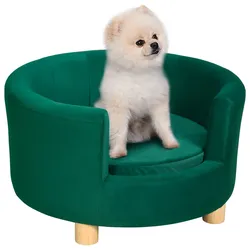 PawHut Hundesofa Polyester, Schaumstoff
