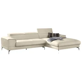 W.Schillig Eckcouch Leder 3-Sitzer Grau
