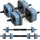 Merach 3-in-1 verstellbares Hantel-Set Kurzhantel & Langhantel 20 kg blau
