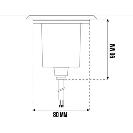 Gtv Außenleuchte Edelstahl schwenkbar IP67 8 W GU10 2000 KG belastbar