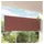 vidaXL Seitenmarkise 120 x 300 cm Braun Polyester