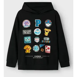 NAME IT Jungen Nkmjimmi Pokemon Nreg Sweat Wh Unb Sky, Schwarz, 146-152 EU - 146-152