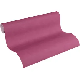 A.S. Création Livingwalls Vliestapete Neue Bude 2.0 Tapete Uni 10,05 m x 0,53 m rosa rot lila Made in Germany 362065 36206-5