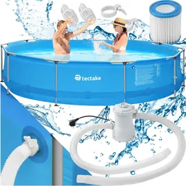 Tectake Stahlrahmenpool 360 x 76 cm inkl. Filterpumpe