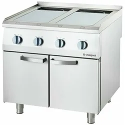 Gastro Induktionsherd Herd Elektroherd Gewerbeherd 14 kW 800x700x850mm 4 Kochfelder