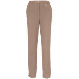 GOLDNER Bügelfaltenhose Kurzgröße Beige 24