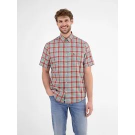 Lerros Kariertes Kurzarmhemd Earth Red S
