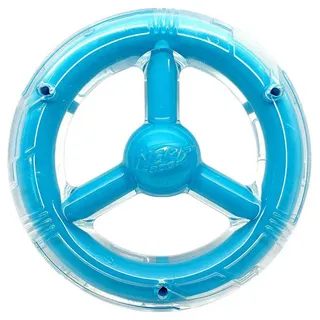 Nerf Dog Outdoor-Spielzeug Scentology Orbit Ring mit Erdnussbutter & Bacon, blau