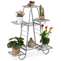 Relaxdays Relaxdays, Blumentreppe mit 7 Ablagen, Eisen