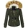 Navahoo Winterjacke "Pearl", Damen, Gr. M (38), grün, Obermaterial: 100% Polyester. Innenseite: 100% Polyester. Futter: 100% Polyester. Fellimitat: 90% Polyacryl, 10% Polyester, Jacken Winterjacke, mit warmem Teddyfell