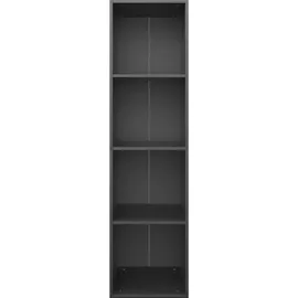 vidaXL Bücherregal 36 x 30 x 143 cm Schwarz