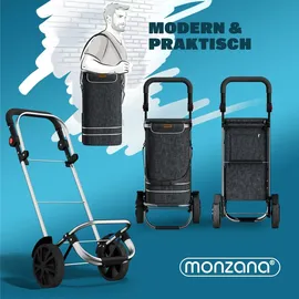 monzana Einkaufstrolley schwarz 56 L