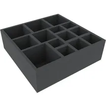 VARIA Group AFGJ090BO - 285 mm x 285 mm x 90 mm Schaumstoffeinlage für Brettspiele