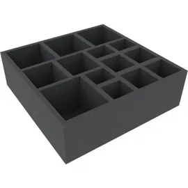 VARIA Group AFGJ090BO - 285 mm x 285 mm x 90 mm Schaumstoffeinlage für Brettspiele