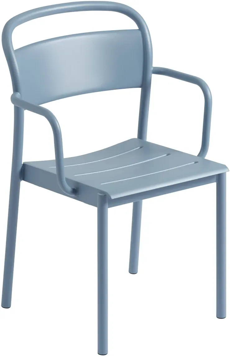 Muuto Linear Steel Armlehnstuhl, pale blue