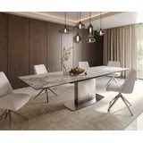 DeLife Edge 200-300 x 76 x 100 cm weiß-beige