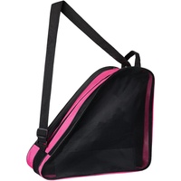 MXiiXM Rollschuh-Tasche, atmungsaktive Schlittschuh-Tasche mit verstellbarem Schultergurt, Oxford-Tuch, Skating-Schuhe, Aufbewahrungstasche für Damen, Kinder und Erwachsene, Rollschuh-Zubehör (Pink)
