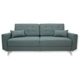 VitaliSpa Schlafsofa York Webstoff blau