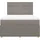 vidaXL Boxspringbett 140 x 200 cm Taupe