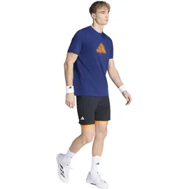 adidas Clay Graphic Kurzarm-t-shirt - dark blue M