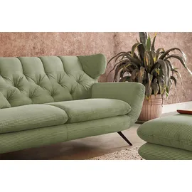 KAWOLA 2-Sitzer Charme Cord olivgrün