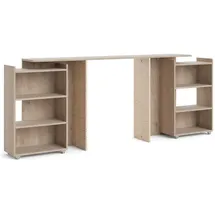 VCM ebuy24 Kopfteil Nada Braun 165 x 27 x 80 cm 4 Einlegeböden Hickory-dekor.