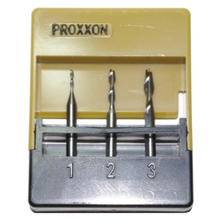 PROXXON 27116 Satz Vollhartmetall Schaftfräser Fräser Ø1mm Ø2mm Ø3mm