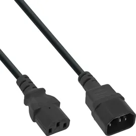 InLine InLine® Kaltgeräteverlängerung, C13 auf C14, 0,3m