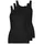 Pompadour Achselhemd 3 St. Schwarz 38