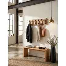 KADIMA DESIGN Wandgarderobe Akazie Braun