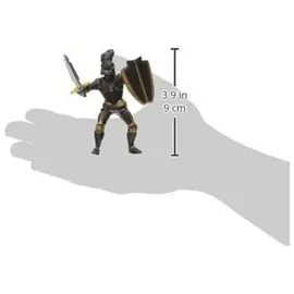 Papo Ritter mit schwarzer Rüstung 8 cm
