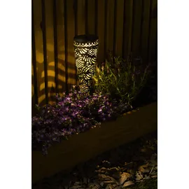 Luxform Solarleuchte Metall B:8,5cm H:4,2cm 2er Set schwarz